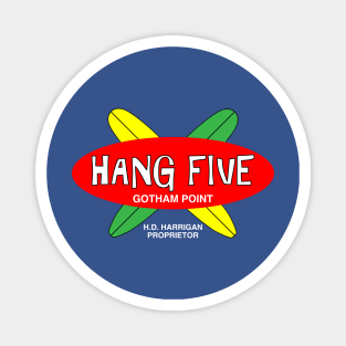 Hang Five (dark variant) Magnet